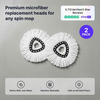 2 Pack Spin Mop Heads